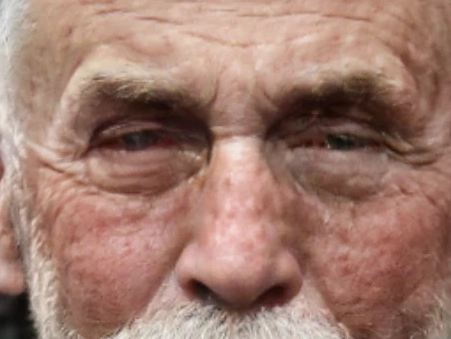 A close-up patch of RestoreFormer